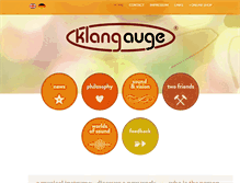 Tablet Screenshot of klangauge.de